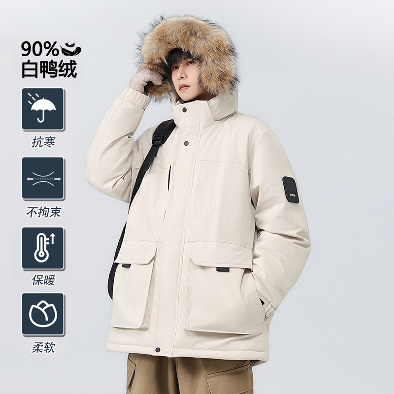 WASSUP官方店工装派克羽绒服外套