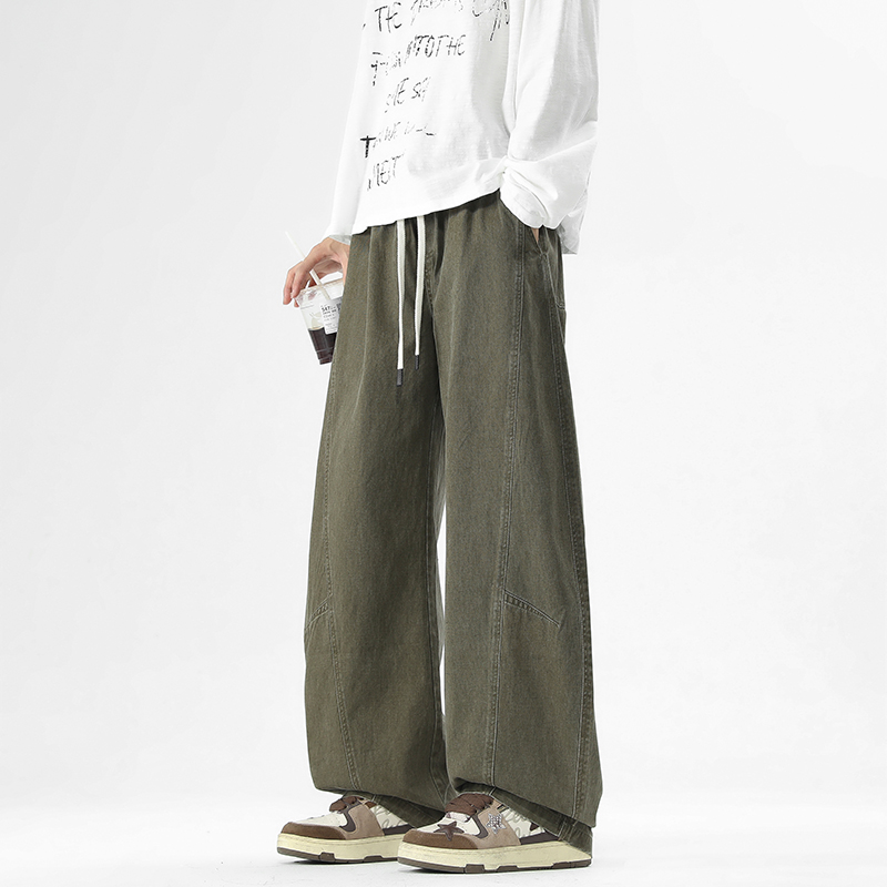 WASSUP潮牌复古工装休闲直筒长裤