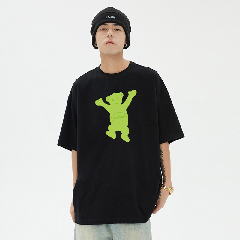 潮牌情侣短袖正品WASSUPHEODS