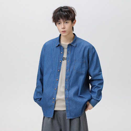 WASSUP美式复古衬衫外套男上衣