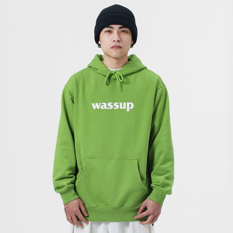 WASSUP HEODS春秋季潮牌卫衣男装上衣服外套连帽衫重磅套头女