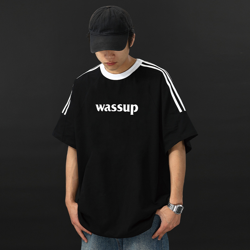 经典复古三条杆短袖WASSUPHEODS