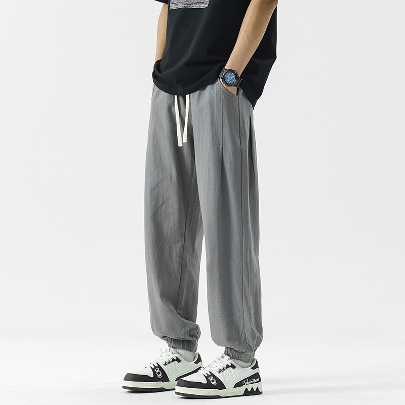 WASSUP潮牌美式束腿运动裤男士2026新款宽松百搭工装休闲冲锋裤子