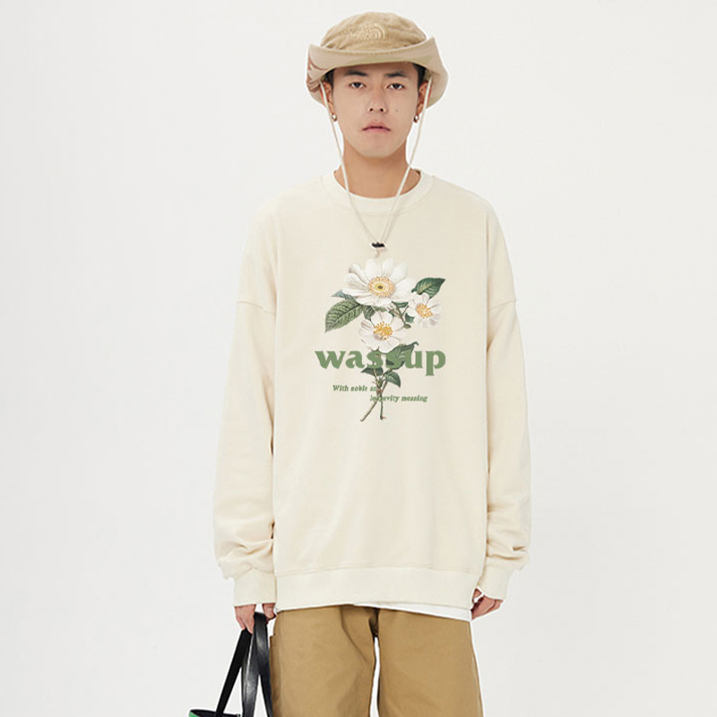 WASSUPHEODS无帽圆领卫衣