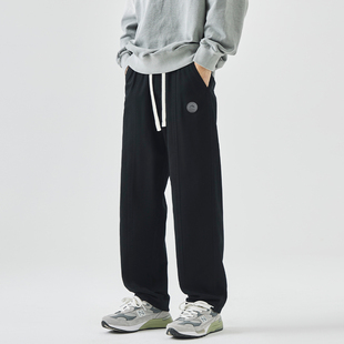 WASSUP纯棉工装裤子男士秋冬季2025新款潮牌宽松直筒运动休闲长裤
