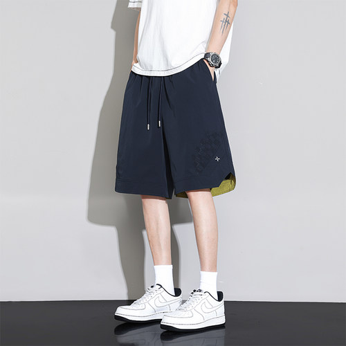 WASSUP冰丝短裤男夏季2026新款宽