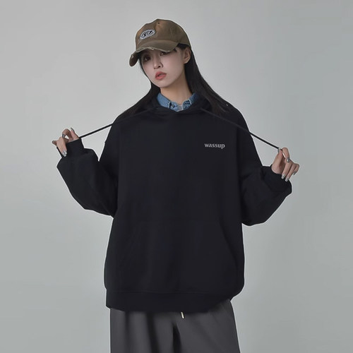 WASSUP潮牌字母卫衣男女装