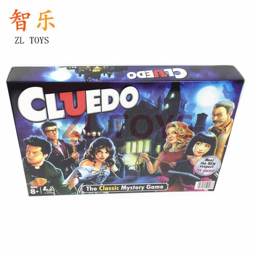 桌游CLUE GAME大版图妙探寻凶侦探游戏English cluedo卡片游戏