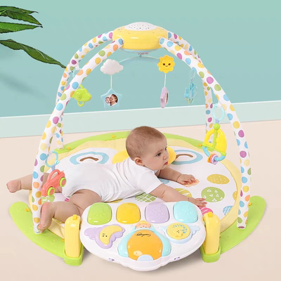 谷雨星空投影床铃健身架8870婴儿3-12个月岁宝宝早教音乐玩具