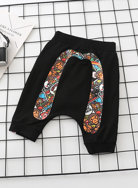 大M褔M儿童夏季五分裤短裤休闲裤潮