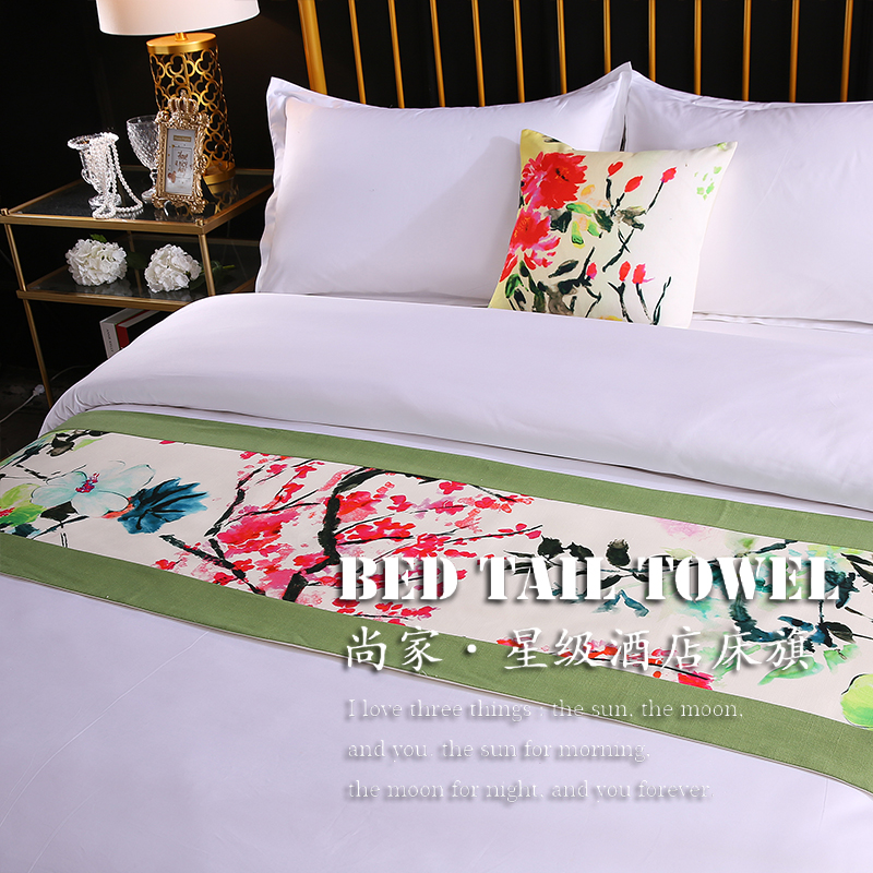 Nhà máy trực tiếp tùy chỉnh sao bộ đồ giường khách sạn chuỗi kinh doanh giường khách sạn gối bìa Mỹ Nhà trường cờ bảng màu - Trải giường drap giường 1mx2m