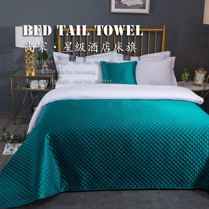 Nhà máy trực tiếp tùy chỉnh sao bộ đồ giường khách sạn chuỗi kinh doanh giường khách sạn gối bìa Mỹ Nhà trường cờ bảng màu - Trải giường drap giường 1mx2m