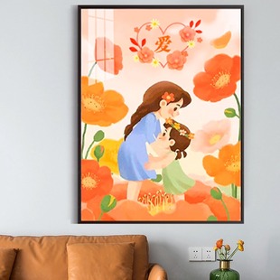 爱阁十字绣 珍爱 2025新款简约唯美装饰画小件客厅手工线绣卡通