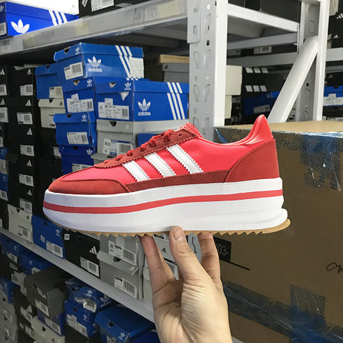 Adidas三叶草 SL 72 STACK 女子经典厚底运动休闲鞋JR0915 JQ6420