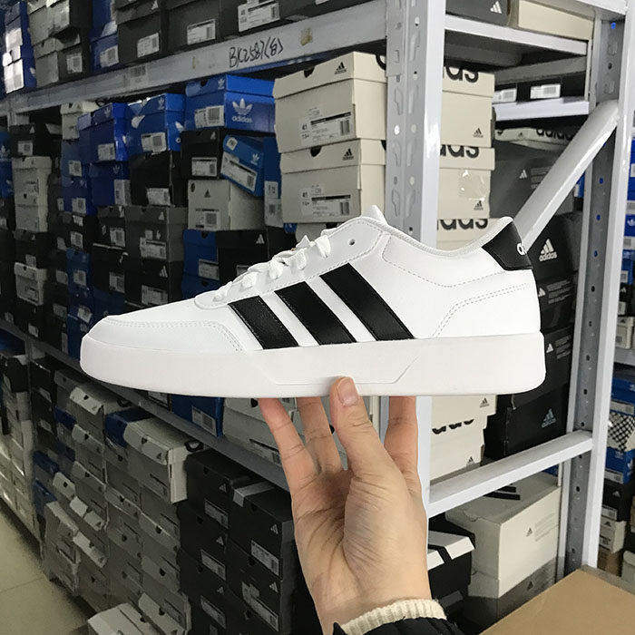 小七Adidas BREAKNET 3.0 男女低帮耐磨运动休闲板鞋 JR3547 3556
