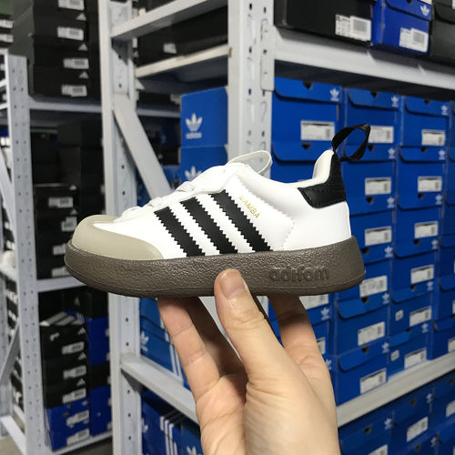 Adidas三叶草 ADIFOM SAMBA 360 儿童经典一脚蹬板鞋 IH3505 3506