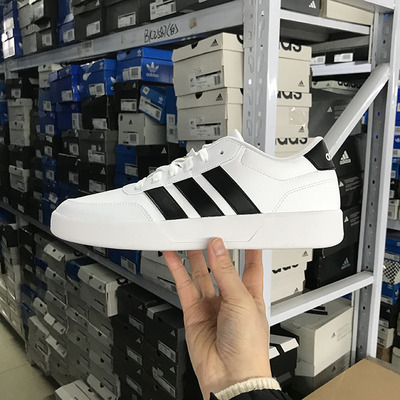 小七Adidas BREAKNET 3.0 男女低帮耐磨运动休闲板鞋 JR3547 3556