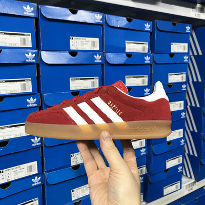 Adidas三叶草 GAZELLE INDOOR 儿童板鞋德训鞋T头鞋 IH9134 9136