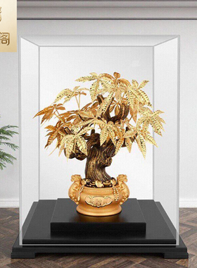 铜礼阁金箔发财树摆件开业送礼