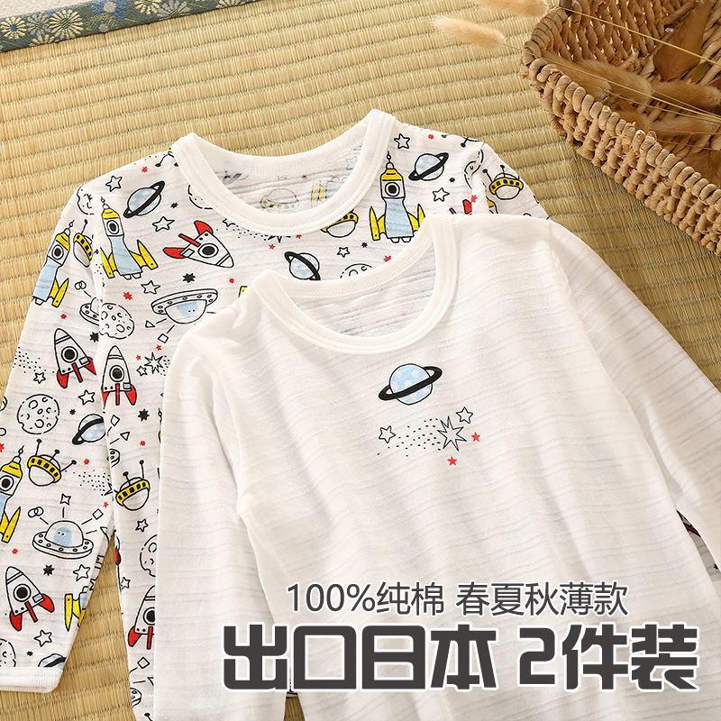 儿童薄款宝宝夏天纯棉家居服睡衣