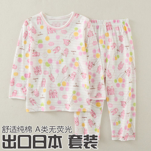 女童长袖套装夏季薄款儿童居家服