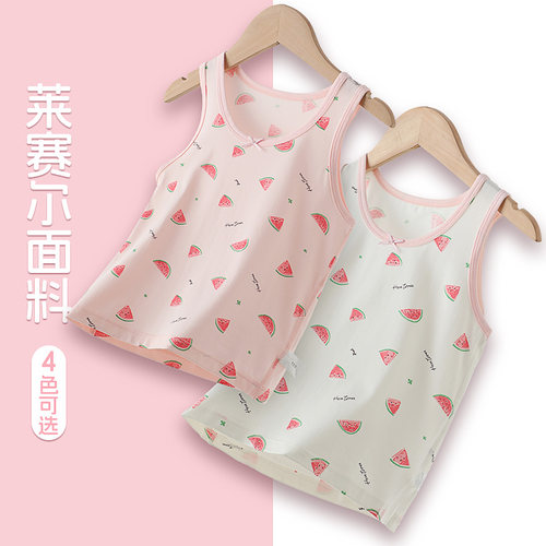 儿童背心中小童圆领睡衣