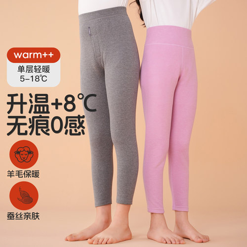 男女童德绒保暖裤加厚打底裤绒裤