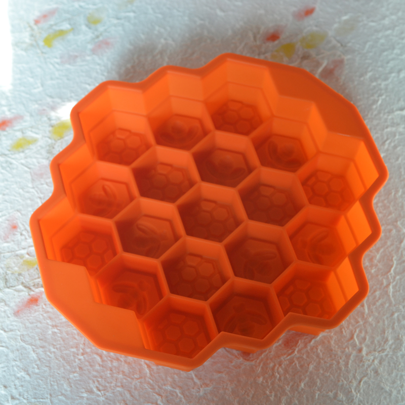 小号蜂窝硅胶蛋糕模 honeycomb蜂巢蛋糕模小蜜蜂手工皂diy模具