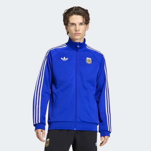 Adidas/阿迪达斯正品阿根廷队复古足球休闲文化夹克外套JZ6305