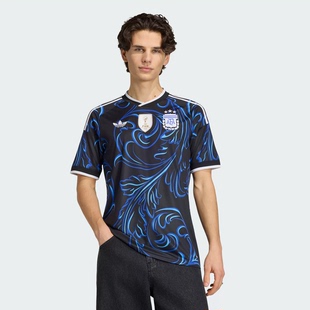 Adidas阿迪达斯阿根廷国家队世界杯客场球迷版速干足球球衣JM8395