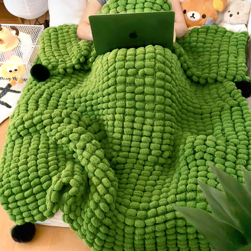 大球球线毛毯编织diy手工粗毛线毯材料包钩织沙发毯子被子送人冬