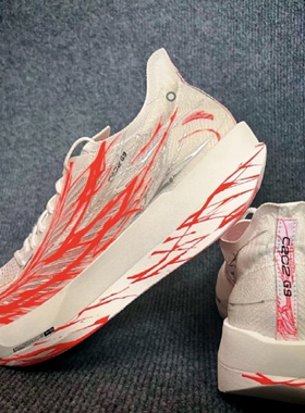 Anta安踏 C202 G9 心跳 专业马拉松碳板低帮跑步鞋 男款 白红色