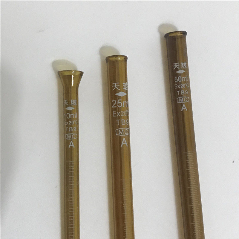 天玻酸式滴定管10 25 50ml 棕色酸式滴定管 棕酸滴定管a级 包过