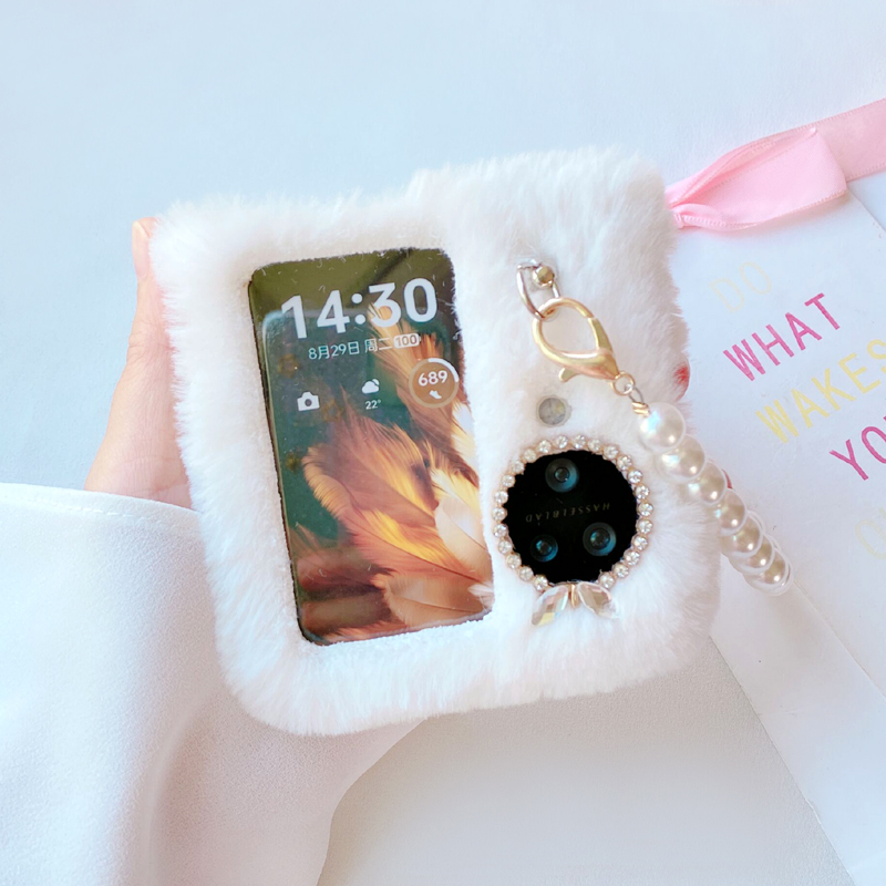 OPPON3Flip手机壳毛绒女款