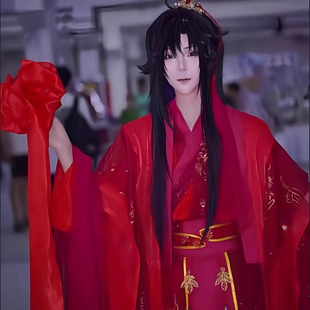 魔道祖师魏无羡cos服忘羡婚服万用古装中国风cosplay蓝忘机结婚