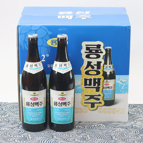 朝鲜原装进口龙城啤酒鸭绿江黄啤