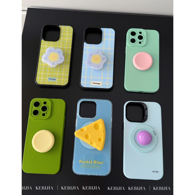 ins韩风小众款系列磁吸花朵支架壳适用于苹果16promax15/14手机壳