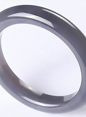 外蒙料高仿新疆和田玉烟紫玉镯子女款手镯紫色玉镯简约时尚手饰品