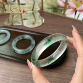 石英岩玉手镯仿独龙玉冰种飘花玉石翡翠玉镯子小红书