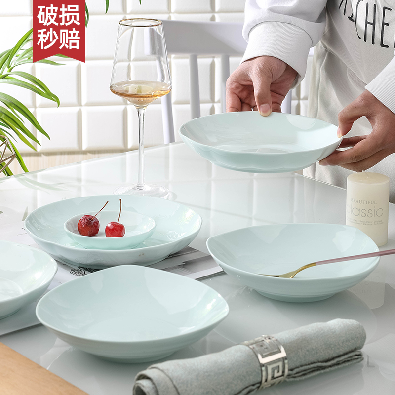 盘子金麒麟陶瓷日式大众