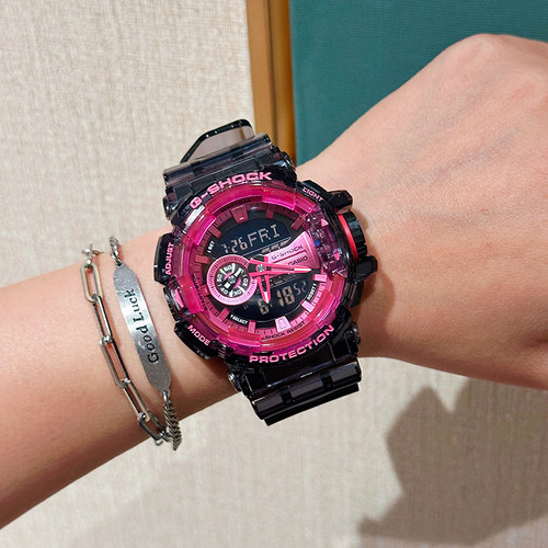 贾乃亮同款冰韧番茄紫红男女表