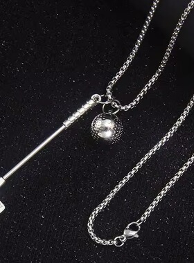 新款小众设计高尔夫球项链