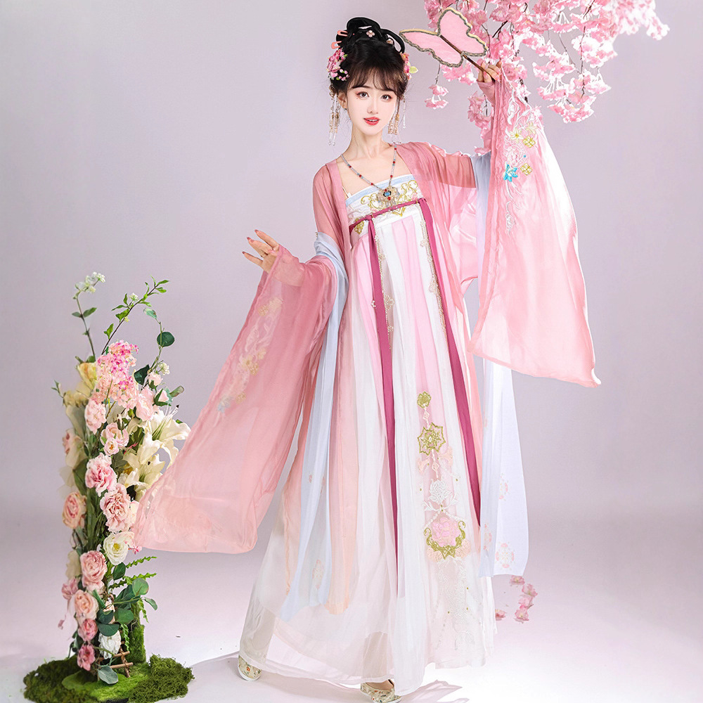 原创汉服女2025新款唐制中国风古装大袖衫齐胸襦裙春夏季超仙