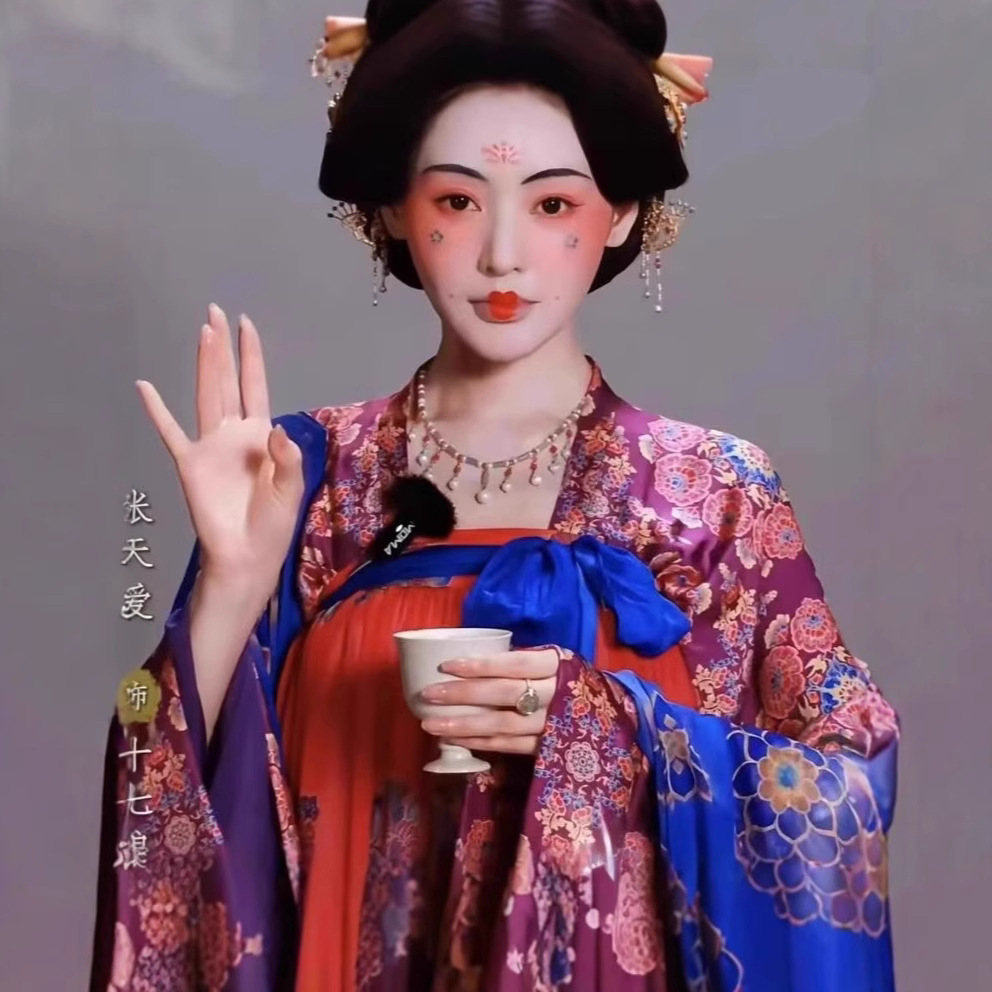 电视剧长安的荔枝十七娘同款复原唐制汉服女套装齐胸襦裙飘逸