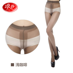 浪莎丝袜女夏天轻薄t裆包芯丝打底连裤袜性感防勾丝连体薄款袜子