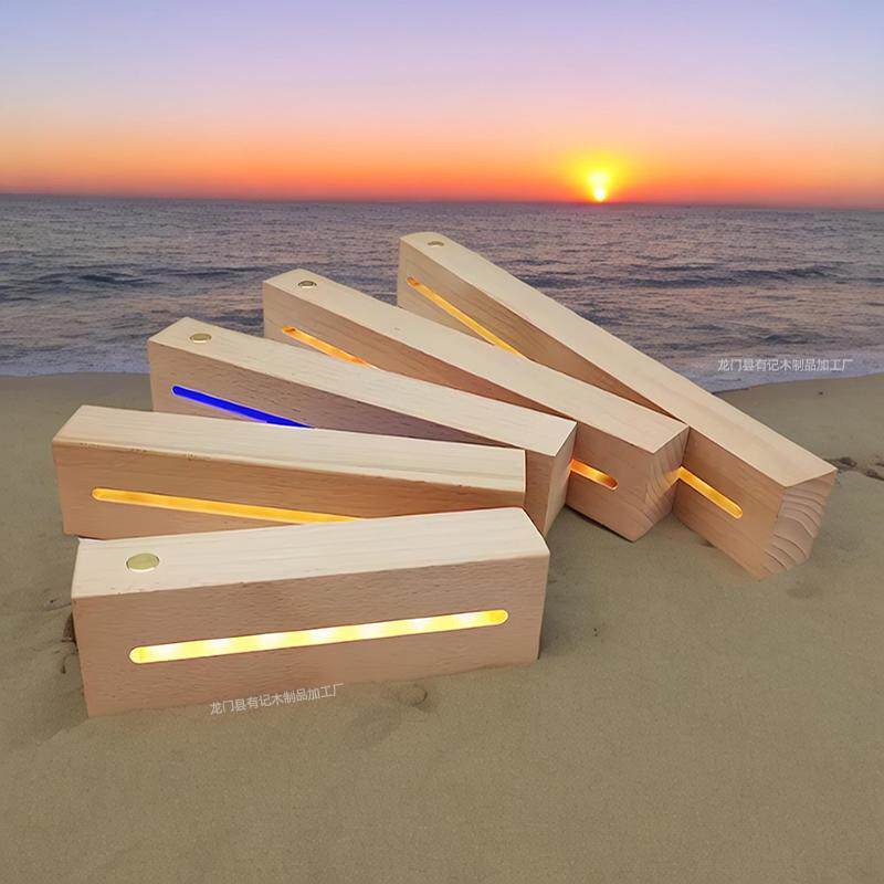 实木长方形酒吧制品台吧灯座号牌亚克力板小夜灯发光led摆件底座,家装灯饰光源,小夜灯,淘宝优惠券,粉丝福利购,淘宝优惠卷