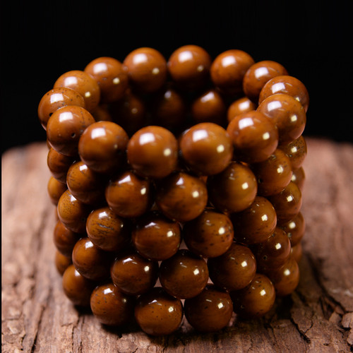 招财紫金鼠光珠正圆菩提子手串链