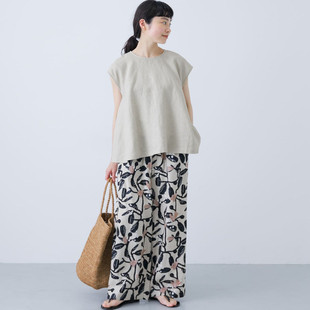 外贸 e亚麻背心日单贵牌马甲背心休闲款 日单ka