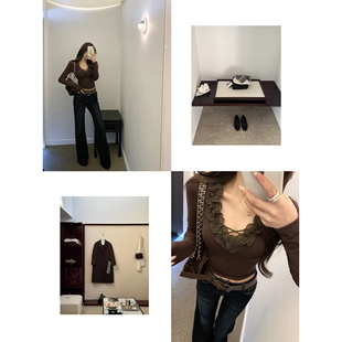 Momoshero【Luna“娇宠Tee”】es古董收藏级！270g磨毛花边领上衣