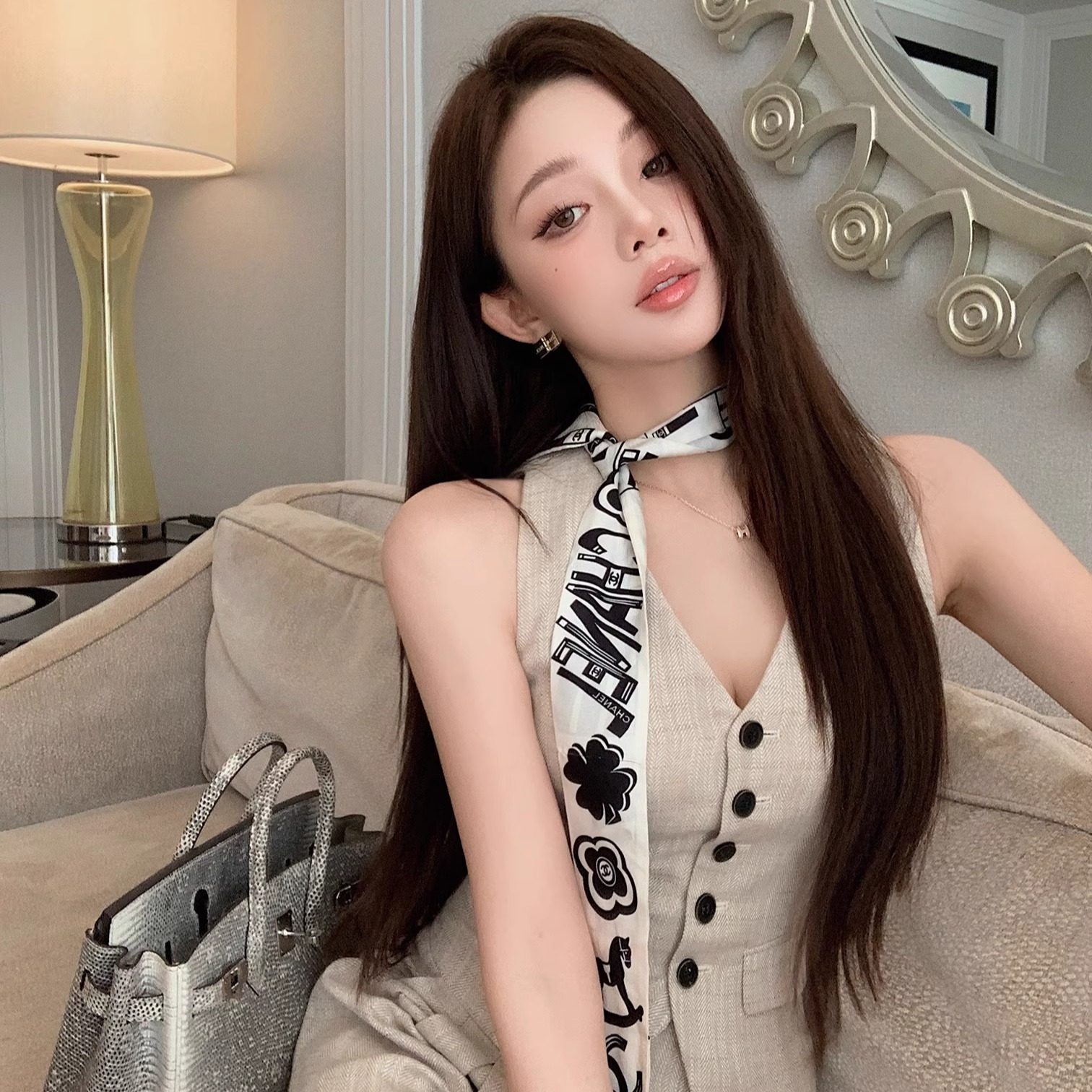 别动【海盐苏打水】Gentlewoman不一样的肌理老钱亚麻棉马甲/短裤图片